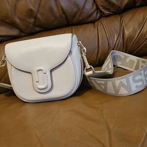 Women's Marc Jacobs Cream Leather Luxury Crossbody/Shoulder Bag (EXCELLENT)